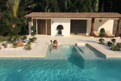 Image de Las Terrenas Front Beach And Garden Villa avec personnel privé