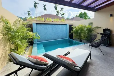 Image de Belle villa 1 chambre avec piscine à débordement à pied de la plage de Bangtao