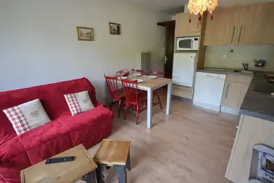 Image de Studio cosy près des pistes avec garage privé