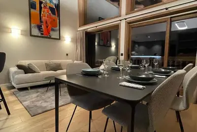 Image de Méribel Mottaret - Appartement 3 chambres, 6 pers, parking, terrasse, skis aux pieds