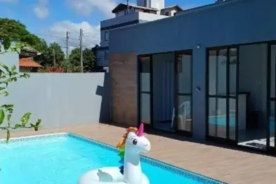Image de Aconchegante Casa de Madeira com Linda Área Lazer!