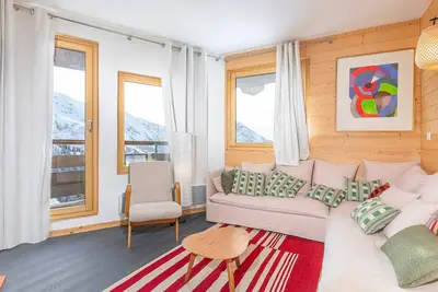Image de Appartement charme 2 pièces cabine avec balcon, cheminée et Wifi à Avoriaz