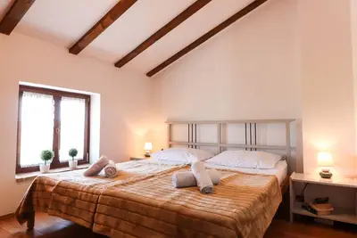 Family-sized apartment with rustic charm