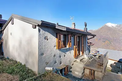 Image de Maison de vacances \"Baita Margherita\" avec vue sur montagne et terrasse privée