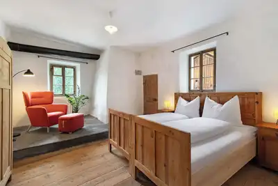 Image de Appartement de vacances 'Ansitz Baumannhof Gotik' avec vue sur la montagne, jardin commun et Wi-Fi