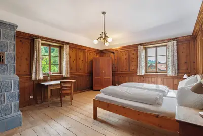 Image de Appartement de vacances 'Ansitz Baumannhof Erker Suite' avec vue sur la montagne, jardin commun et Wi-Fi