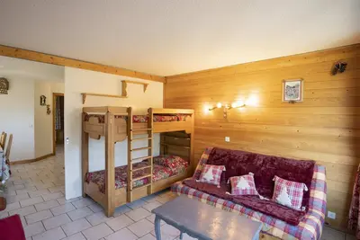 Image de Châtel : Appartement 2 pièces, 5 pers, proche centre et remontées, balcon exposé S/O, classé 3*