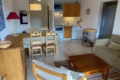 Image de Appartement Châtel 3 pièces, 6 pers, à 800m des remontées, balcon, parking, classé 1*