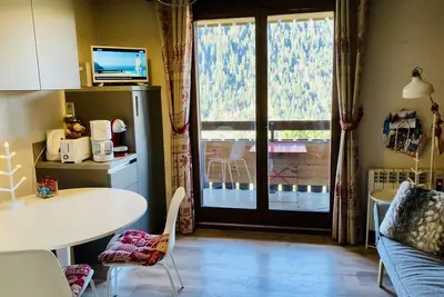 Image de Appartement cosy 2 pièces, 4 pers, Châtel – Balcon, parking, proche télécabine et centre