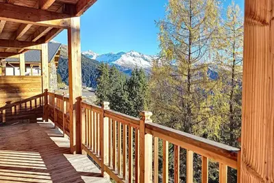 Image de Vue montagne, sauna, balcon, télévision, casier à ski, 92m², La Rosière