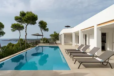 Villa 'Molí' avec vue sur la mer, Wi-Fi et climatisation