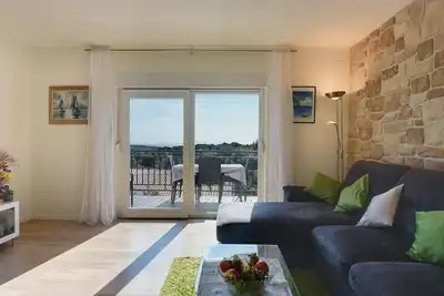 Image de 590 mètres de la plage avec vue sur la mer
