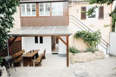 Image de Maison de vacances 'Idylische Ferienunterkunft' avec terrasse privée, jardin privé et Wi-Fi