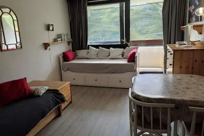 Image de Studio Cosy aux Menuires, Brelin, skis aux pieds