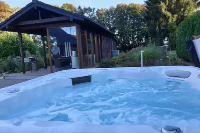 Villa with jacuzzi and sauna - surrounded by meadows, fields and forests