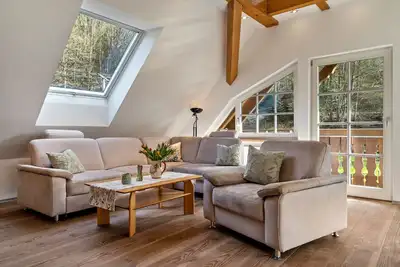 Image de Appartement 'Ferienwohnung Talblick' avec jardin partagé, balcon et Wi-Fi