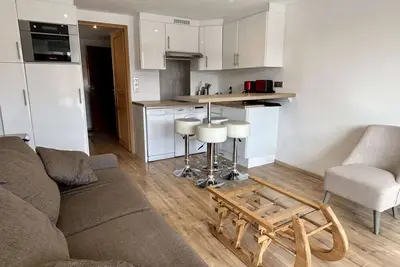 Image de Charmant Studio 4p avec Terrasse Sud – Proche Pistes & Commerces – Alpe d'Huez
