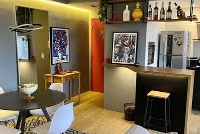 Image de Apto Smart Sofisticado e Elegante em Condomínio Fechado com Infra. Aceita Pet