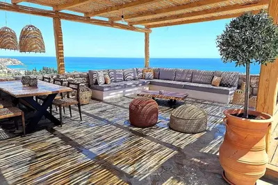 Image de Homerez - Maison charmante Ă Rhodes avec jacuzzi et vue sur la mer