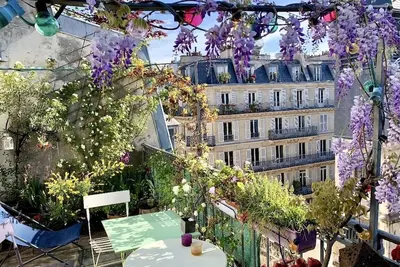 Image de Arty flat with terrace  in the heart of Paris