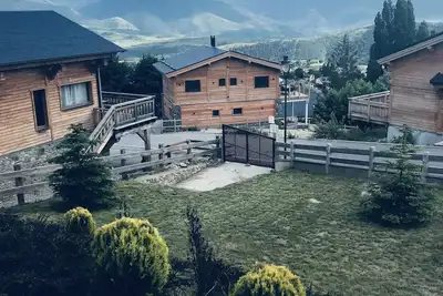 Image de Chalet avec jardin, a 50 mètres du bus des pistes
