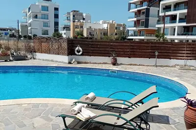Image de Kato Paphos Suites - Gf Studio Apartment. Pool View, Wi-Fi, a\/c. Great Location
