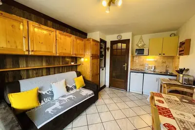 Image de Rez-de-chaussée, balcon, télévision, casier à ski, 26m², Les Saisies