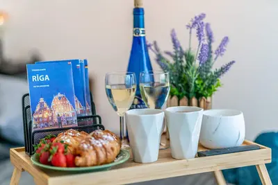 Image de Lovely scandinavian style studio with terrace