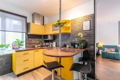 Image de Studio with charmic electric fireplace for a romantic getaway