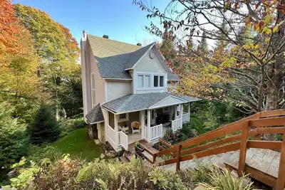 Chalet avec vue sur le Chanteclair près de tout