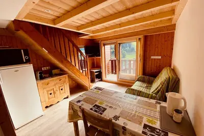 Image de Duplex au cœur du village avec balcon et garage à La Clusaz, proche des pistes et commodités