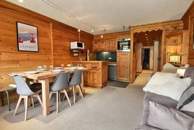 Image de Charmant appartement 3 pièces, balcon, 6 pers, sur les pistes, WiFi, La Plagne
