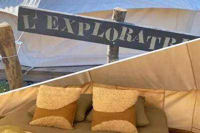 Image de Camping La BĂŞle et Toile Tente L'exploratrice