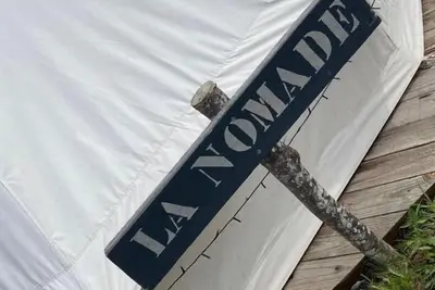 Image de Camping La BĂŞle et Toile Tente La Nomade