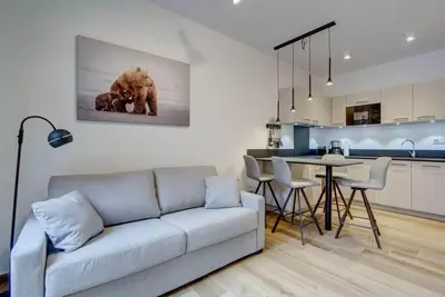 Image de À 140m des remontées, balcon, parking, télévision, casier à ski, 27m², Morzine