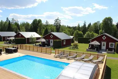 Image de Holiday home with lake view, pool and boat in SmĂĄland
