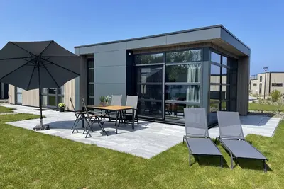 Image de Top-modernes Chalet Meeresblick mit GroĂźem Garten am Ijsselmeer