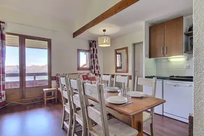 Image de Duplex spacieux au pied des pistes, balcon, animaux admis
