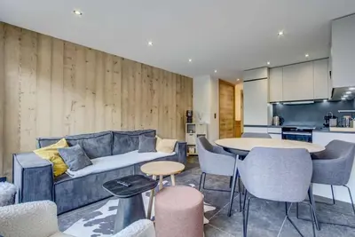 Image de À 200m des remontées, 2ème étage, balcon, parking, télévision, casier à ski, 47m², Morzine