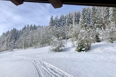 Image de À 50m des pistes de ski, 2ème étage, balcon, parking, télévision, casier à ski, 52m², Morzine