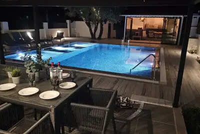 Image de Stunning modern private Villa with Huge pool, Jacuzzi & kids pool