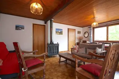Image de À 250m des remontées, 1er étage, balcon, parking, télévision, casier à ski, 77m², Morzine