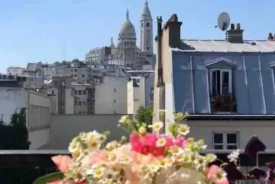 Image de Duplex dominant le Sacré Cœur et la Butte Montmartre, 105 m2, balcon filant de 9m