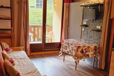 Image de Charmant appart. 2p avec balcon, proche pistes et commerces